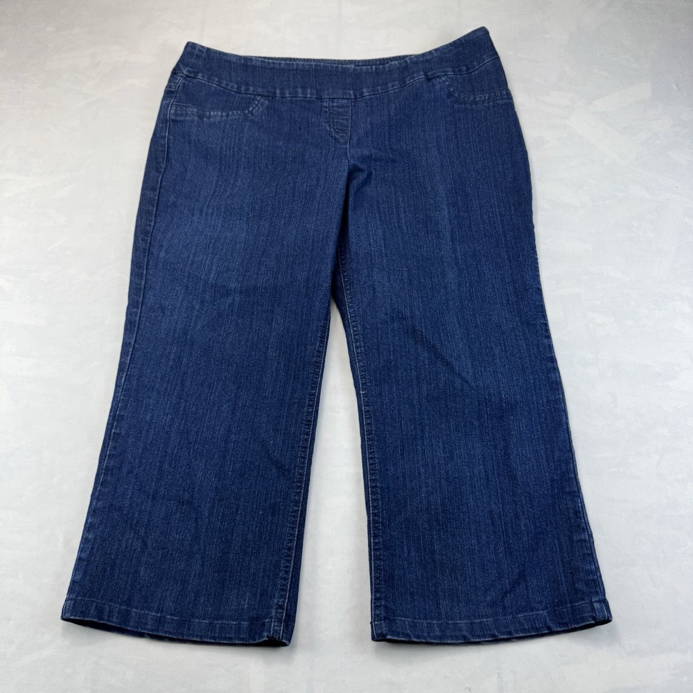 Westbound Woman Capri Jeans Women's 18W Short Pull On Stretch Denim